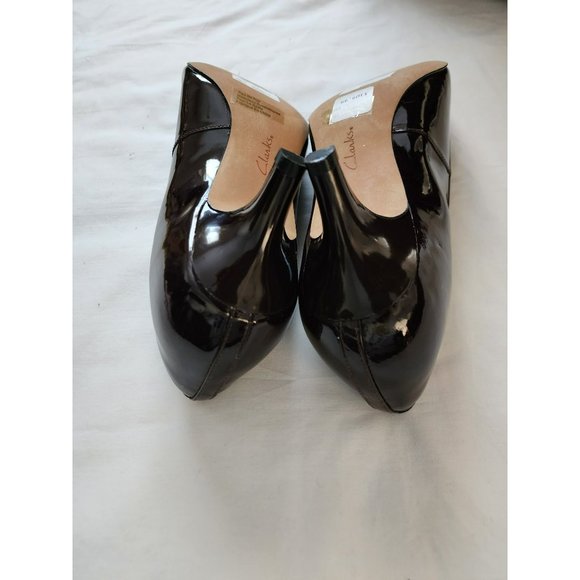 Clarks Women's Sage Copper Slip On Dress Shoe Pump Dark Chocolate Brown Size 11M - Picture 7 of 10